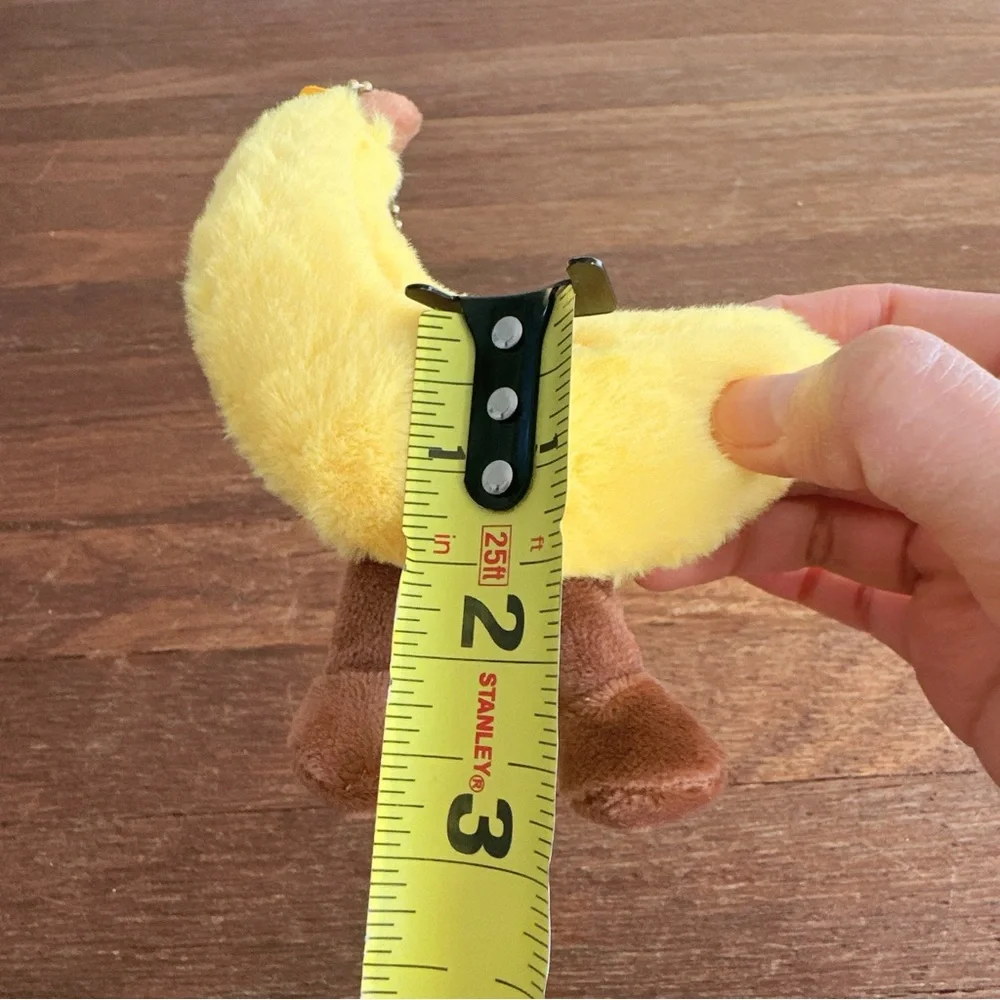Cute Banana Plush Keychain Kawaii Yellow Fruit Bag Charm Soft Mini Plush New